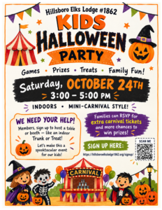 RSVP for the Kids Halloween Party!